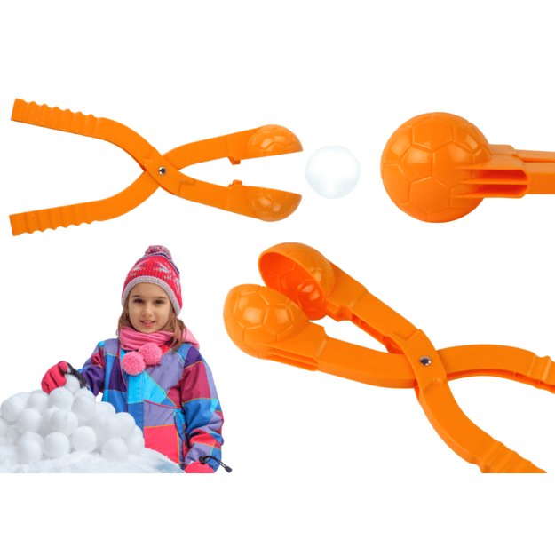 Sniego gniūžtės spaustukas, oranžinis
