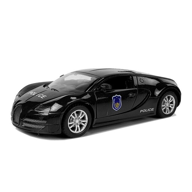 Sportinis policijos žaislinis automobilis su garso ir šviesos efektais