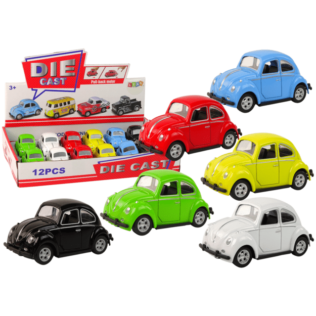 Automobilio modeliukas Beetle, 6 spalvos