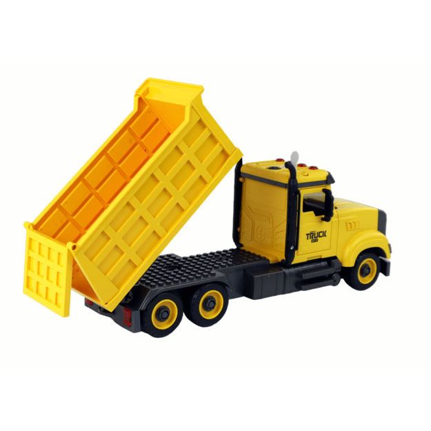 Sunkvežimis su garso efektais, geltonas