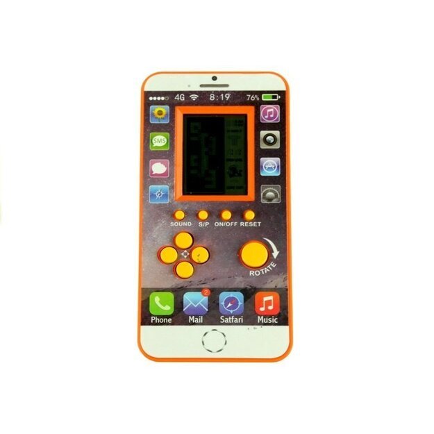 Elektroninis žaidimas Tetris, telefono formos