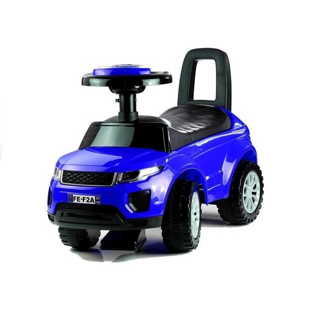 Paspiriamas vaikiškas automobilis 613W mėlynas su garso ir šviesos efektais