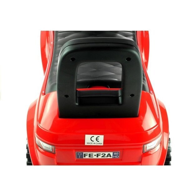 Paspiriamas vaikiškas automobilis 613W raudonas su garso ir šviesos efektais