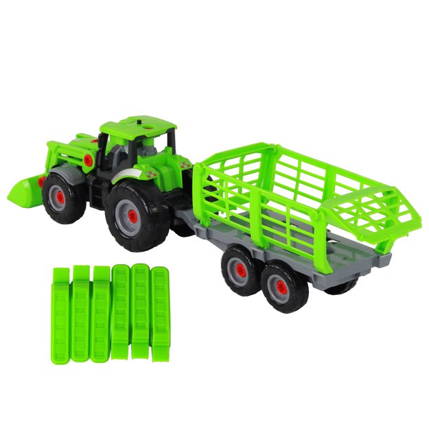 „Pasidaryk pats“ traktorius su priekaba ir atsuktuvu 