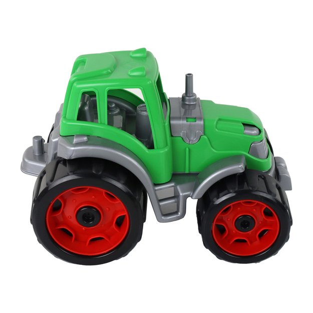 Traktorius ekskavatorius, žalias