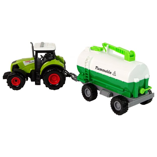 Žaislinis traktorius su cisterna 