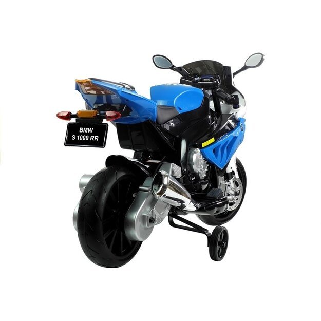 Vaikiškas elektrinis BMW S1000RR motociklas, mėlynas