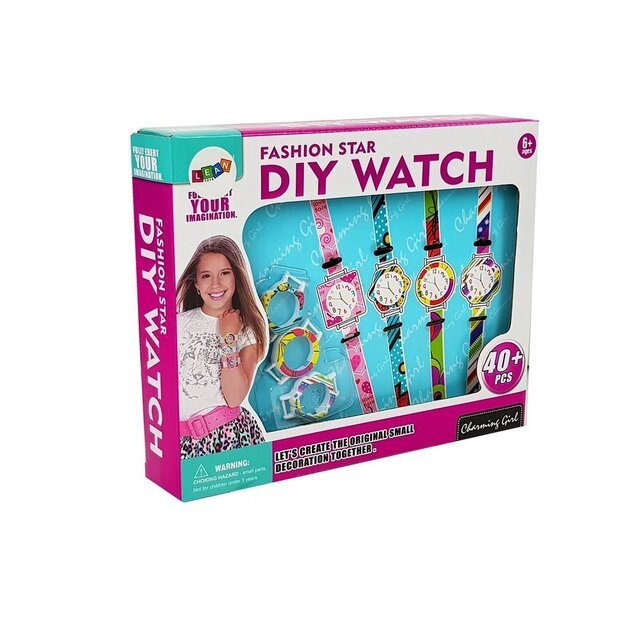 Vaikiškas laikrodžių gamybos rinkinys „Pasidaryk pats“ 40 vnt