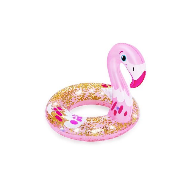 Vaikiškas pripučiamas plaukimo ratas „Flamingas“, 61cm 