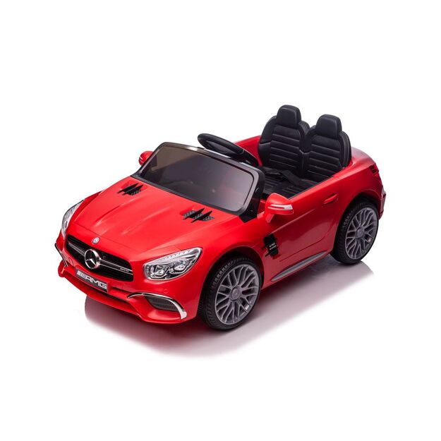 Dvivietis elektromobilis vaikams Mercedes SL65 S, raudonas lakuotas