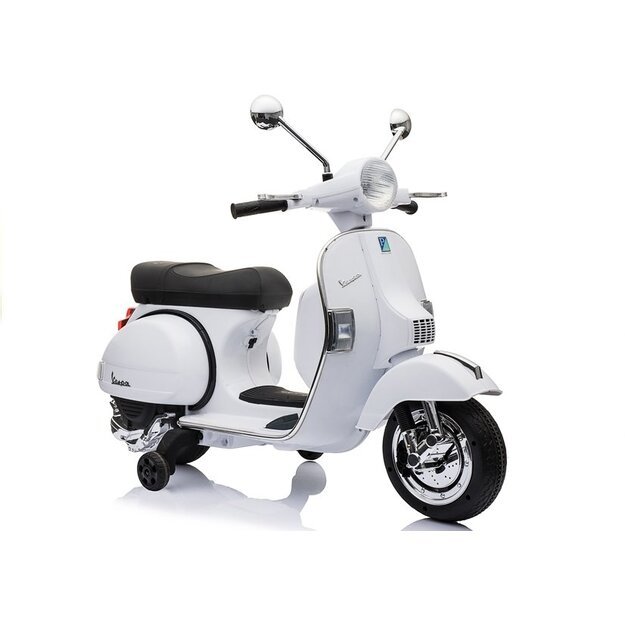 Elektrinis motoroleris vaikams Vespa baltas