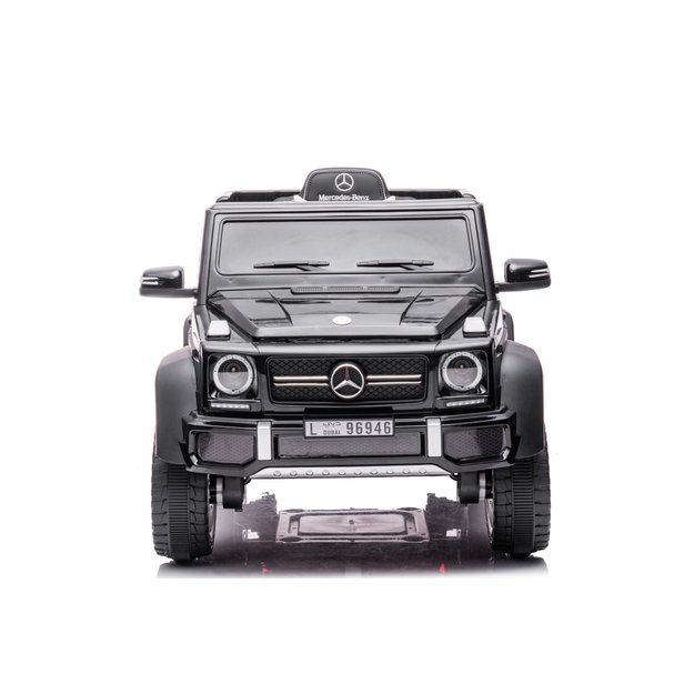 Vienvietis elektromobilis vaikams 6x6 Mercedes Benz G63, juodas