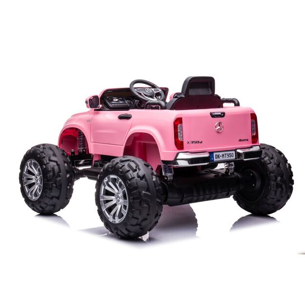 Vienvietis vaikiškas elektromobilis Mercedes DK-MT950, rožinis