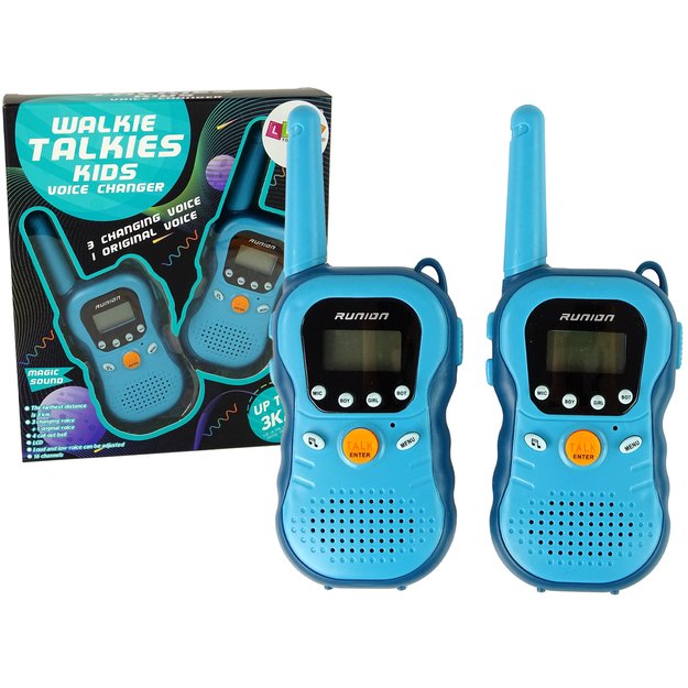 Vaikiškos radijo stotelės Walkie Talkies, mėlynos