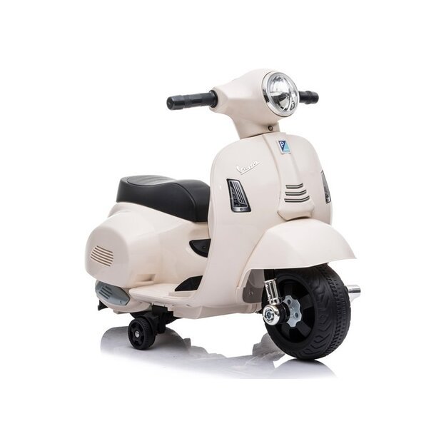 Elektrinis motoroleris vaikams Vespa GTS 300 Mini, baltas
