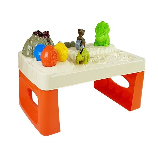 Žaidimų stalas su dinozaurą rinkiniu