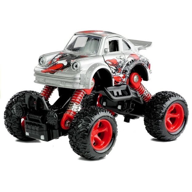Žaislinis automobilis Monster Truck, sidabrinis