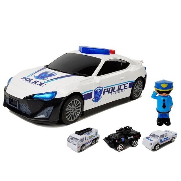 Žaislinių policijos automobilių rinkinys