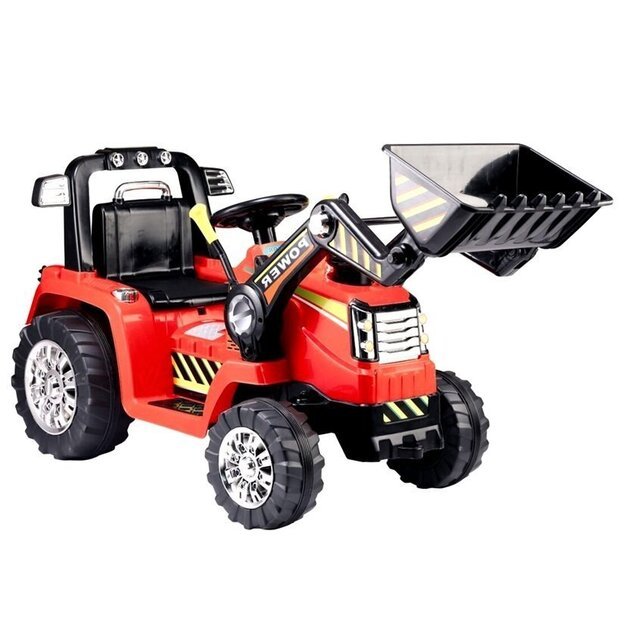 Vaikiškas elektrinis traktorius su krautuvu ZP1005 raudonas