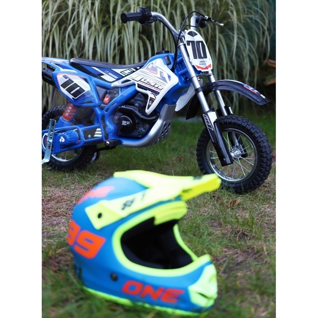 Vaikiškas elektrinis motociklas Cross Battery, INJUSA, mėlynas