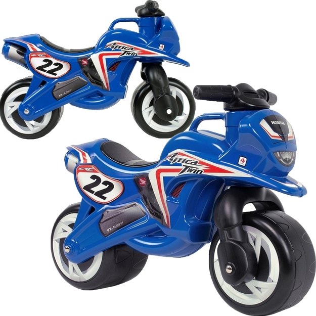 Paspiriamas balansinis motociklas Injusa Honda Racer Runner, mėlynas