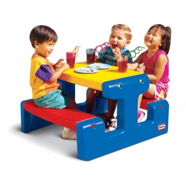 Vaikiškas pikniko stalas su dviem suoliukais, Little Tikes