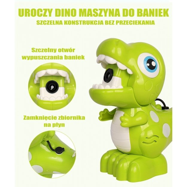 Muilo burbulų mašina, dinozauras, WOOPIE