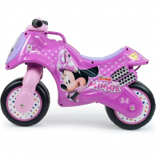 Paspiriamas balansinis vaikiškas motociklas „Peliukas Mikis“ INJUSA, rožinis