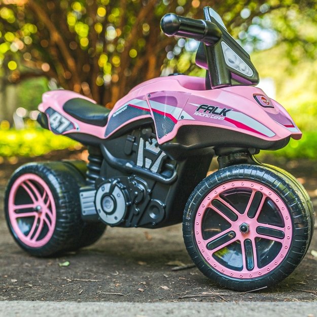 Paspiriamas vaikiškas motociklas FALK, rožinis