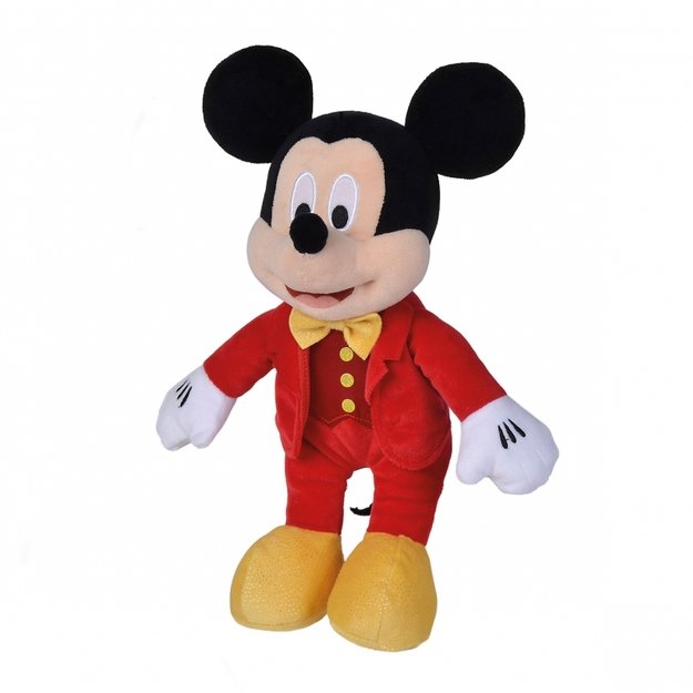 Pliušinis žaislas - Herojus - peliukas Mikis su blizgančiu raudonu smokingu 25cm - Simba Disney