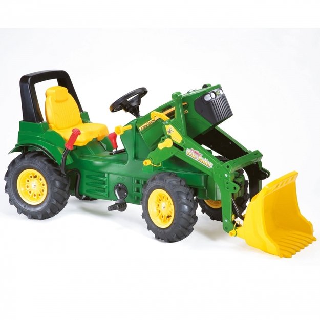 Minamas traktorius su kaušu Rolly Toys John Deere Green Rolly, žalias