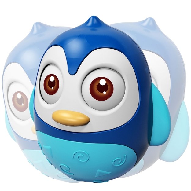 Sensorinis žaislas ir kramtukas , WOOPIE, pingvinas, mėlynas
