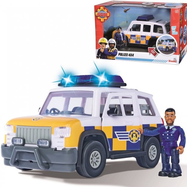 Ugniagesio Semo policijos džipas su Malkolmo figūrėle, Simba