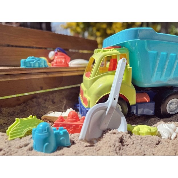 Smėlio žaislų rinkinys su sunkvežimiu 51 cm, WOOPIE