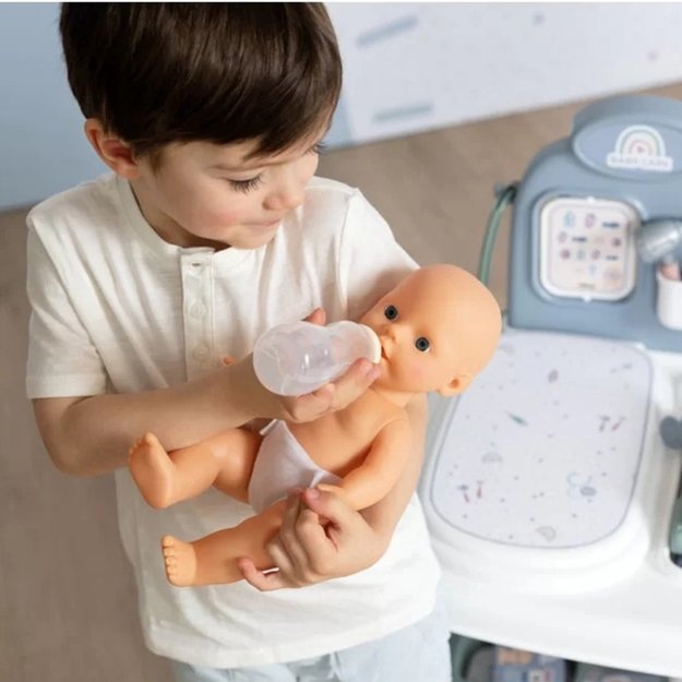 Žaislinis lėlių priežiūros centras su garso ir šviesos efektais, Smoby Baby Care