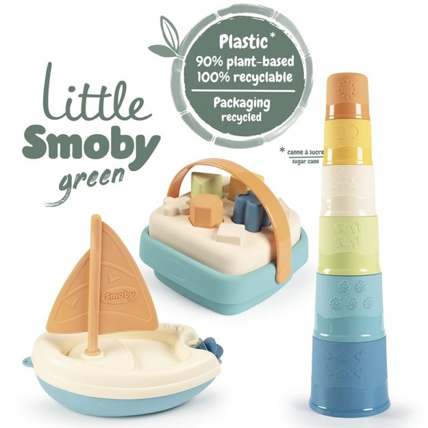 Žaislinis rinkinys iš bioplastiko „Little Green“, Smoby