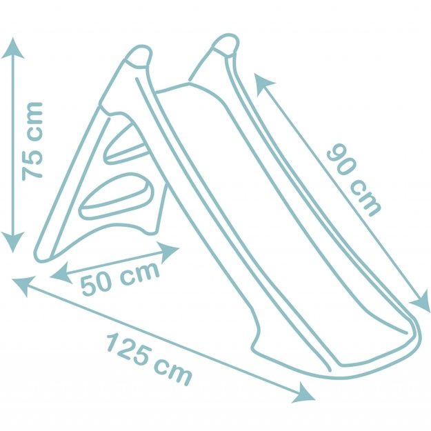 Vaikiška čiuožykla 90 cm SMOBY LITTLE slide XS, mėlyna 