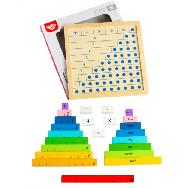 Žaislinė medinė matematikos lenta, Tooky Toy