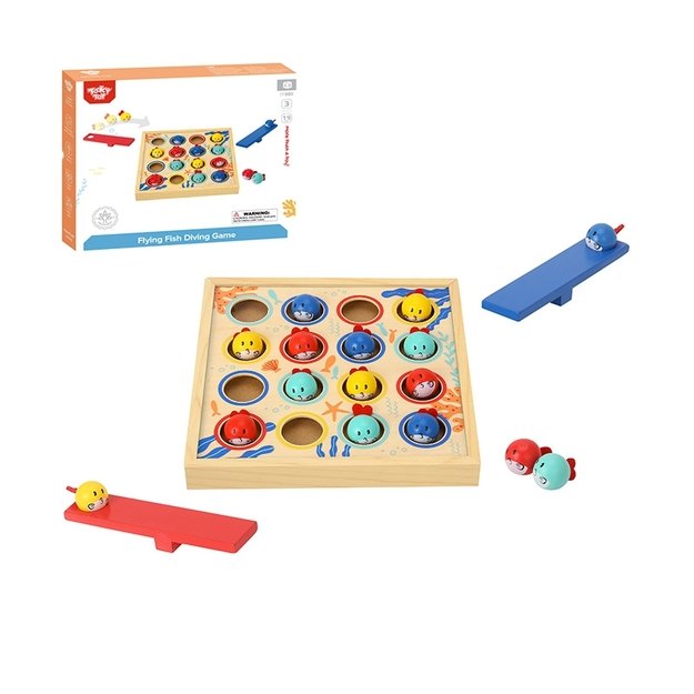 Medinis stalo žaidimas vaikams „Skraidančios žuvytės“, Tooky Toy