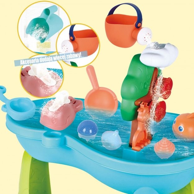 Vandens ir smėlio žaislų rinkinys su kriokliu, WOOPIE