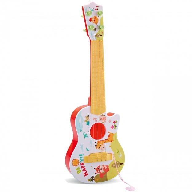 Vaikiška akustinė gitara 43 cm, WOOPIE, raudona