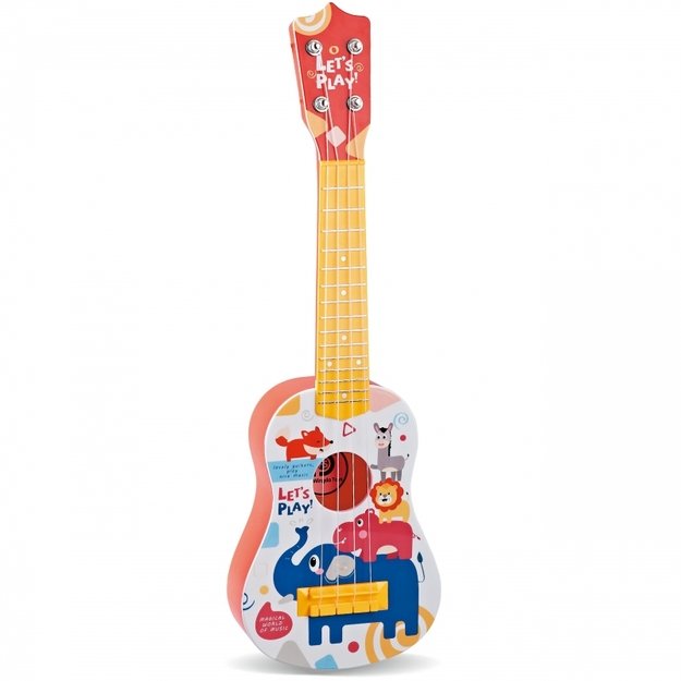 Vaikiška akustinė gitara 57 cm, WOOPIE, oranžinė