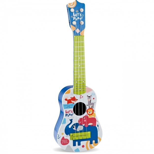 Vaikiška akustinė gitara 57 cm, WOOPIE, mėlyna