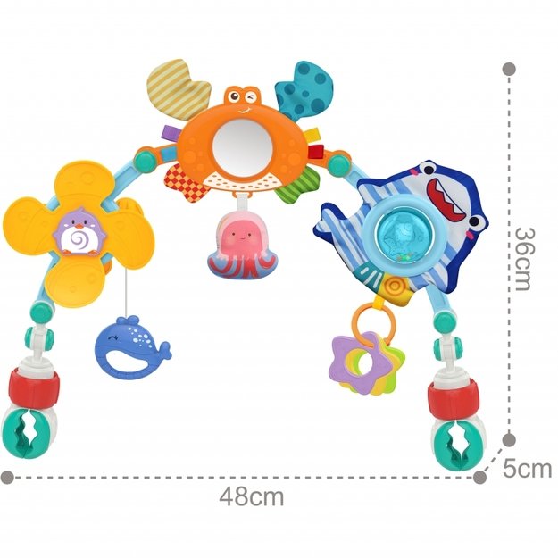 Universalus kūdikių žaislas, WOOPIE, jūros gyvūnai