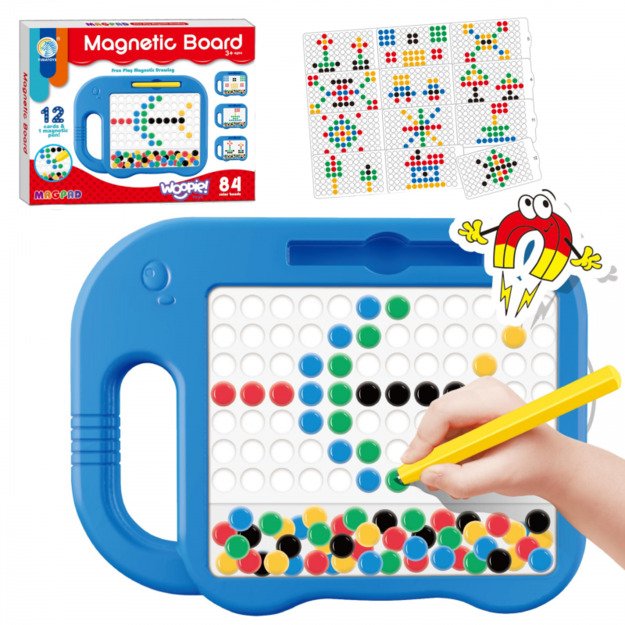 Montessori magnetinė lenta MagPad, WOOPIE, drambliukas, mėlynas