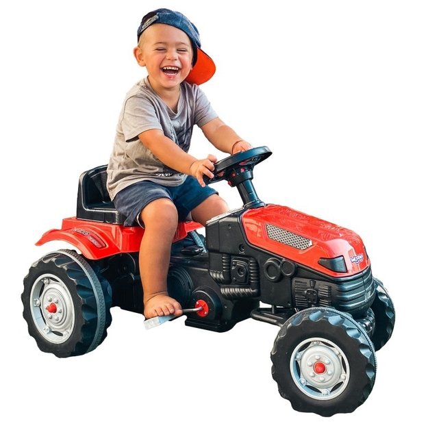 Vaikiškas traktorius su pedalais Farmer GoTrac, žalias 