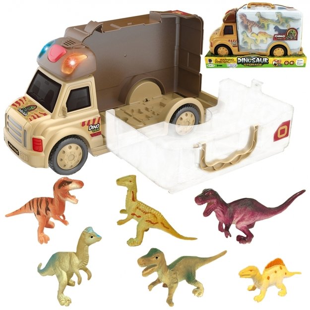 Sunkvežimis su dinozaurais 6 vnt., Woopie