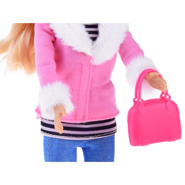 Lėlė Anlily su žieminiais drabužiais ir rankine 