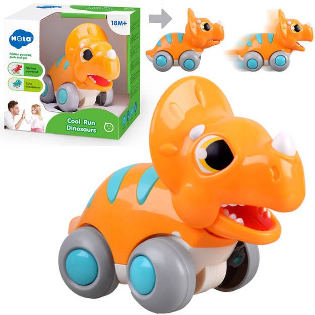 Važinėjantis dinozauras, oranžinis, Hola