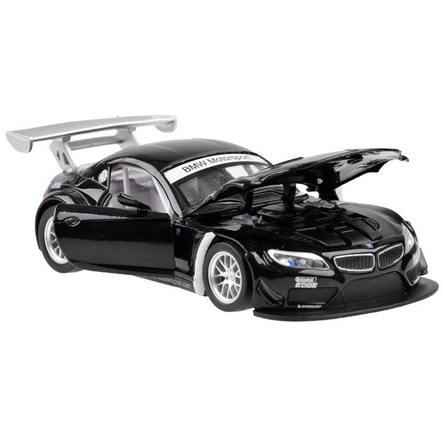 Metalinis BMW Z4 GT3 automobilis, juodas